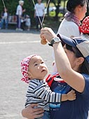 ツバサ パン食い競争参加中