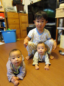3人がおんなじ顔になってきました