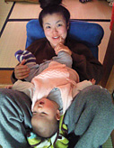 舟さんと変顔な妹。いつも遊んでくれてありがとう♪