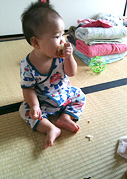 パンを勝手に食べてた。