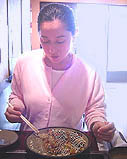 検診のあと、夫とお好み焼きを食べた