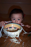 上手に食べられて……ない? 上手に食べられて……ない?