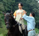 パパは乗馬。一緒に乗ろうって言われたけど。。。 パパは乗馬。一緒に乗ろうって言われたけど。。。