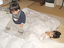 お布団ひけたよ(北枕なんだけどね…)