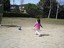 ボール遊びが大好きれーちゃん