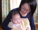 ようこちゃんになついてます