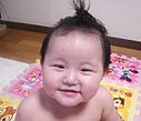 お風呂上りのモヒカン