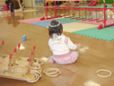 輪投げ用の縄はかぶる物