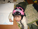 喜んでかぶっていました