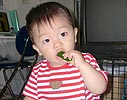 キュウリうめ〜!