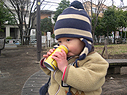 寒いから…