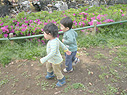 小走りな2人