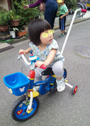 ひよちゃん自転車をもらう