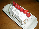 いちごのケーキ完成! いちごのケーキ完成!