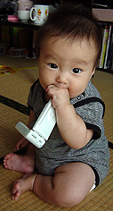 背を伸ばしたお座り 背を伸ばしたお座り
