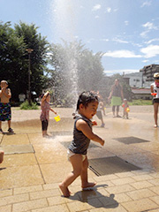 水遊び気持ちいい！